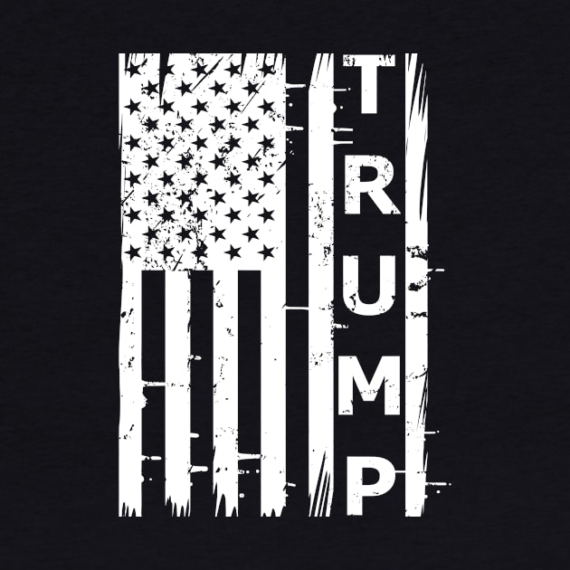 Donald Trump USA Flag Political Election by Lasso Print